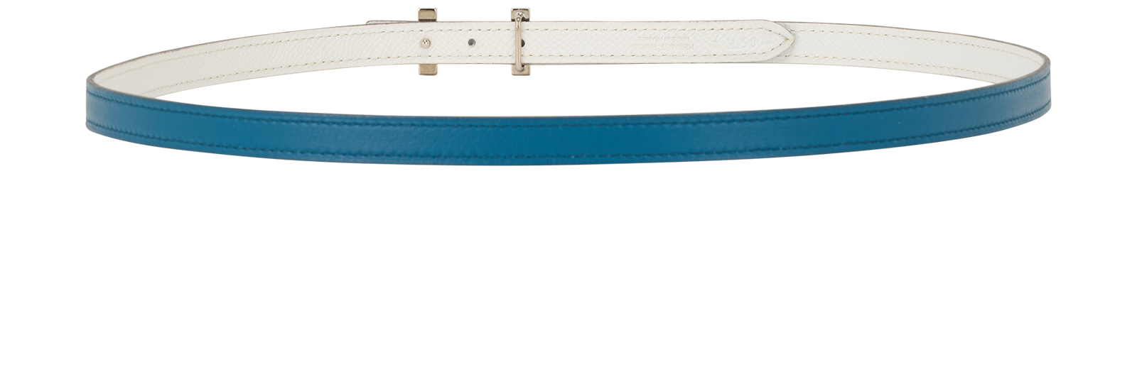 Hermes 13mm Reversible H Buckle Belt, &pound;395, Accessories, Blue/White, Leather, Other view