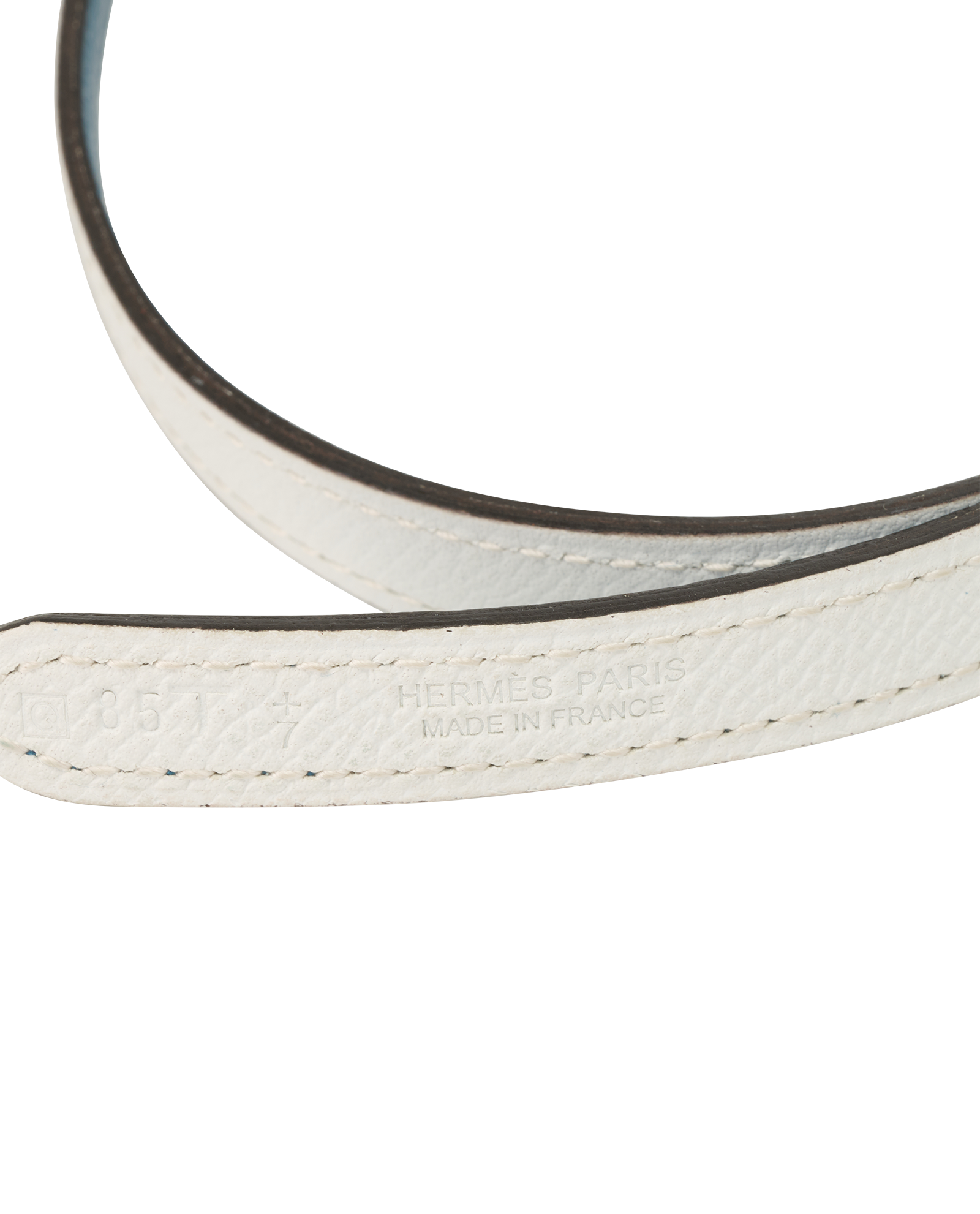 Hermes 13mm Reversible H Buckle Belt, &pound;395, Accessories, Blue/White, Leather, Other view