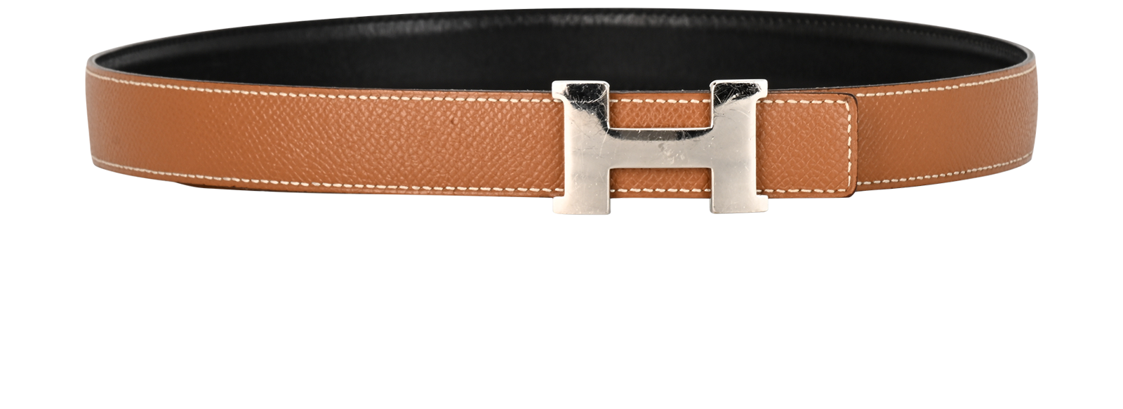 Hermes H Buckle Reversible Slim Belt, &pound;250, Accessories, Black/Brown, Leather, Other view