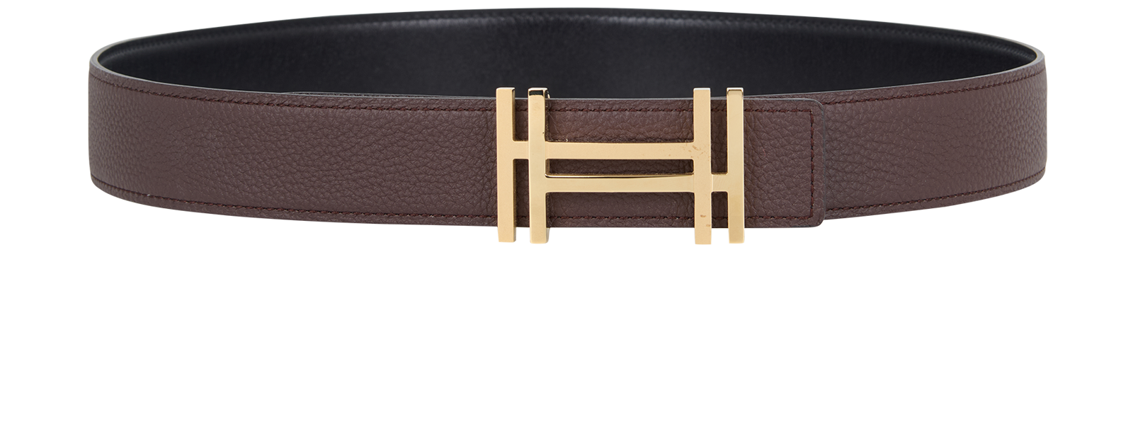 Hermes H Au Carre Reversible Belt, &pound;290, Accessories, Black/Brown, Leather, Other view