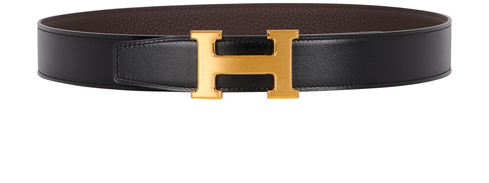 designer belt with h buckle