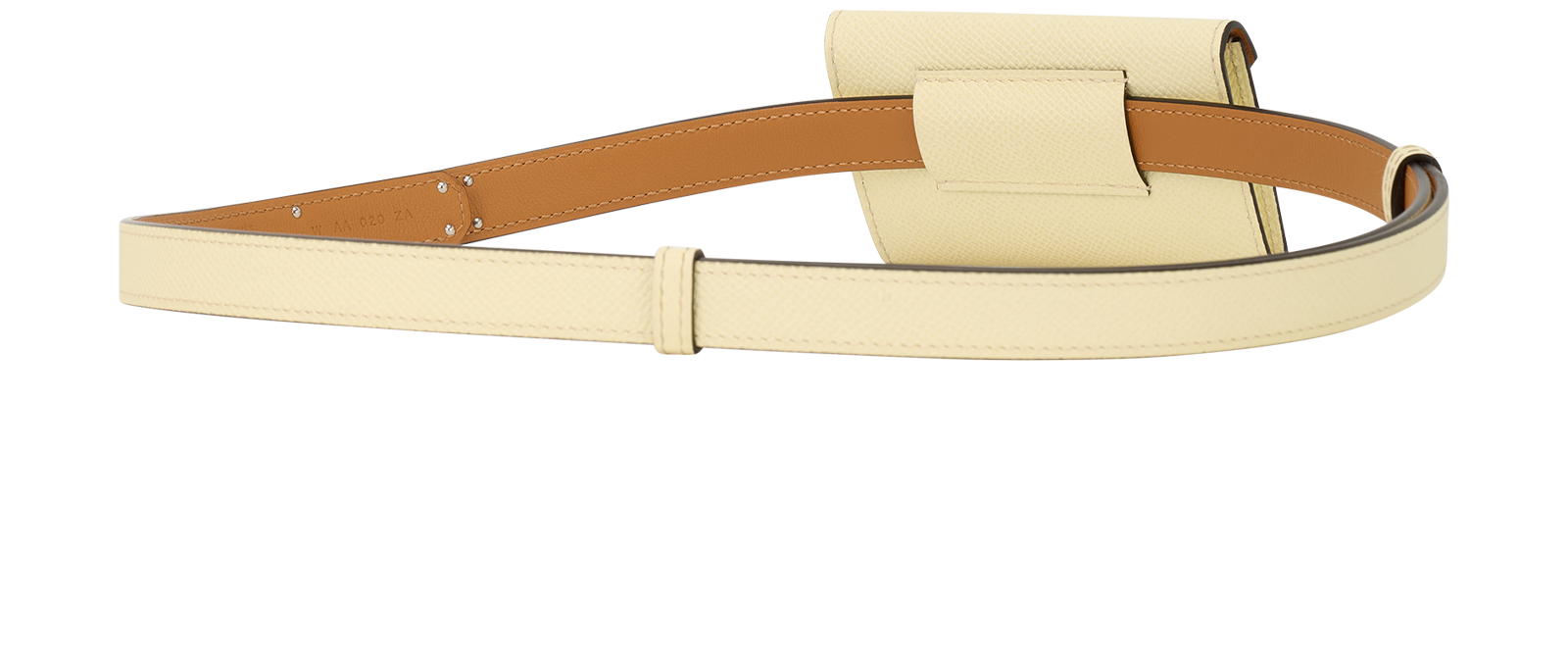 Hermes Kelly Pocket 18 Belt, &pound;1,100, Accessories, Cream, Leather, Back view