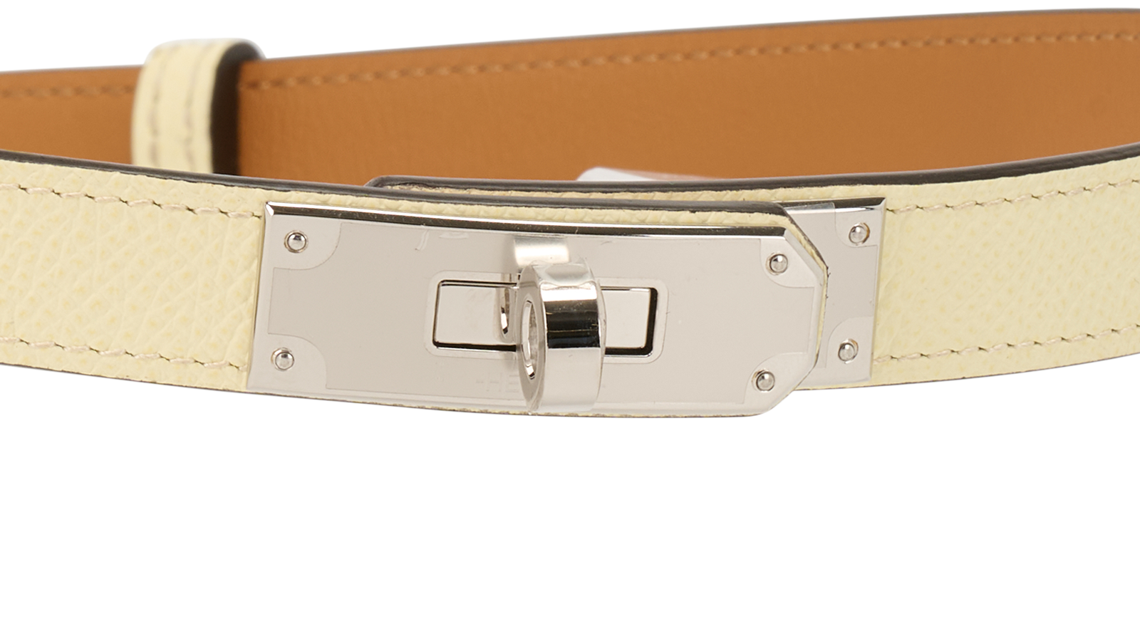 Hermes Kelly Pocket 18 Belt, &pound;1,100, Accessories, Cream, Leather, Other view
