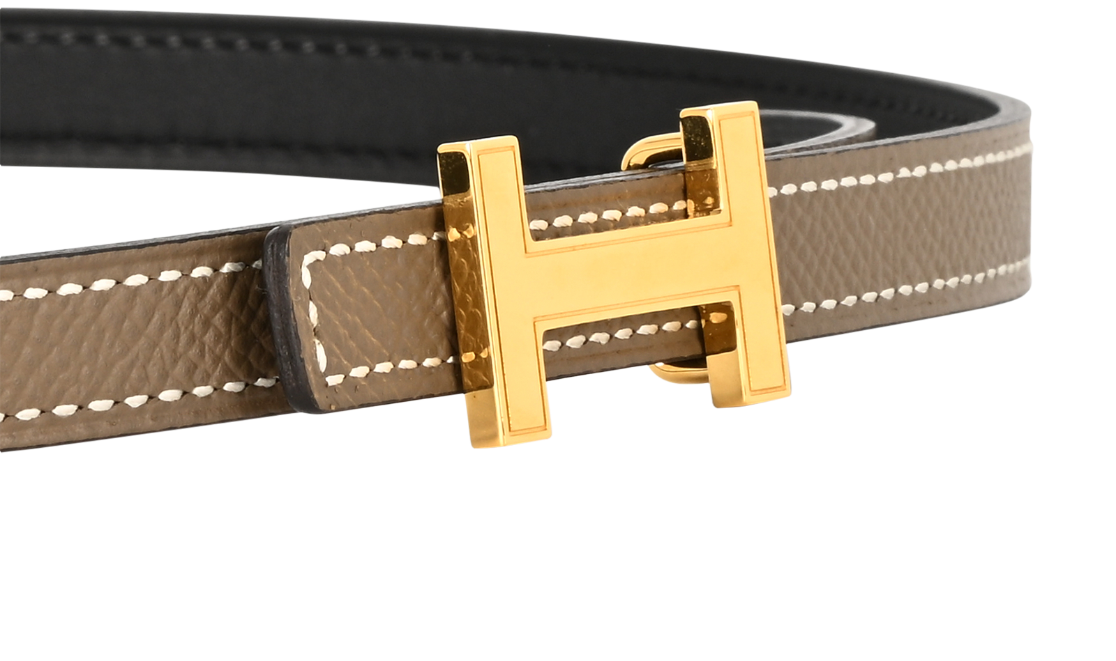 Hermes Focus Buckle 13mm Belt, &pound;395, Accessories, Taupe, Leather, Other view