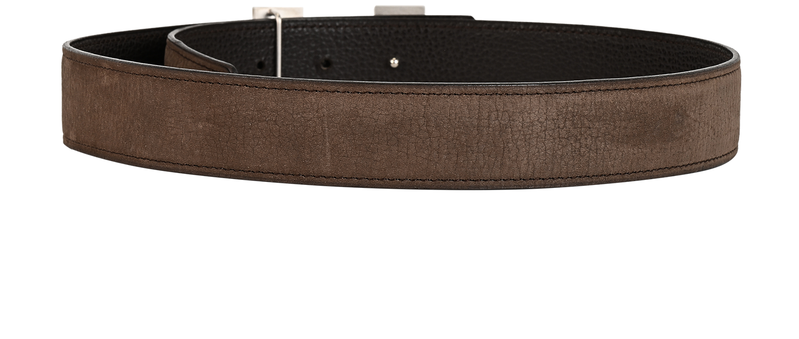 Hermes 32MM H Buckle Reversible Belt, &pound;450, Accessories, Brown, Leather, Back view