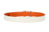 Hermes Reversible H Belt, &pound;320, Accessories, Orange/White, Leather, Back view
