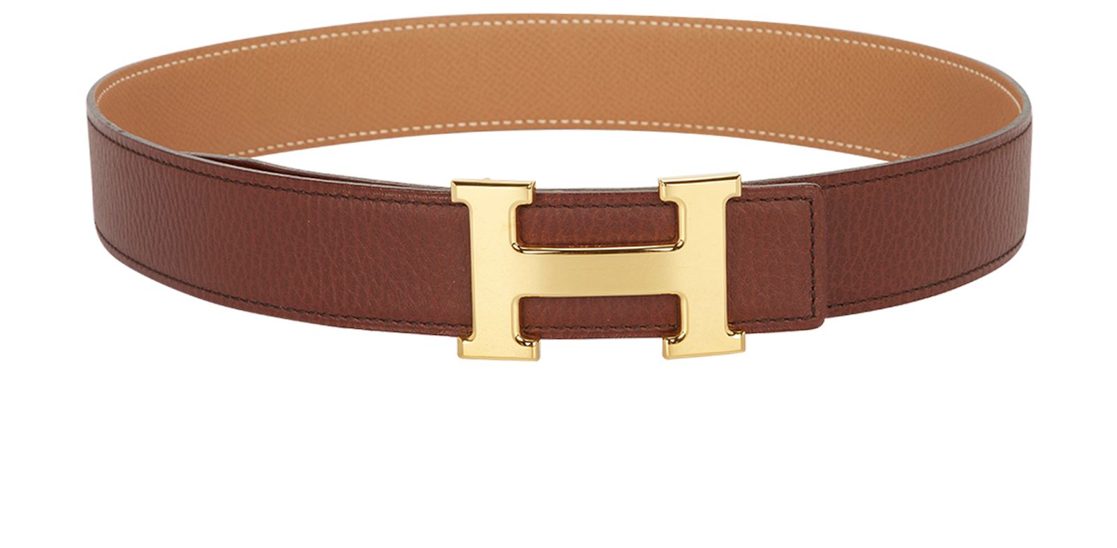 designer belt with h buckle