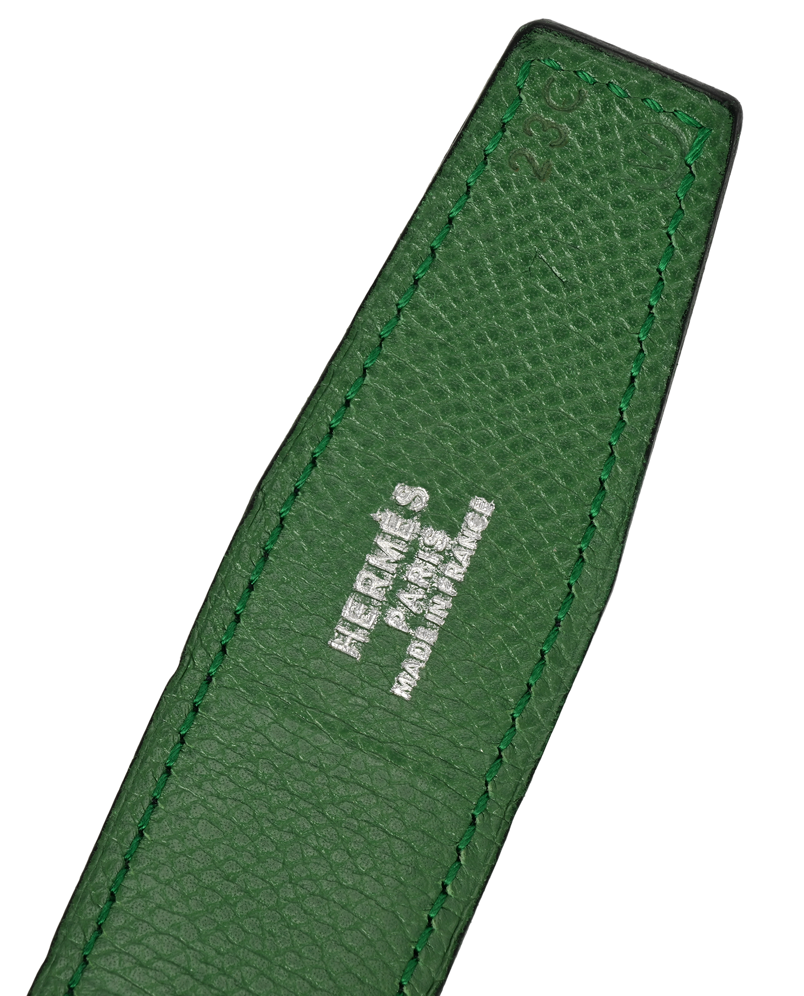 Hermes Chaine D'Ancre Reversible Belt, &pound;275, Accessories, Green/Navy, Leather, Other view