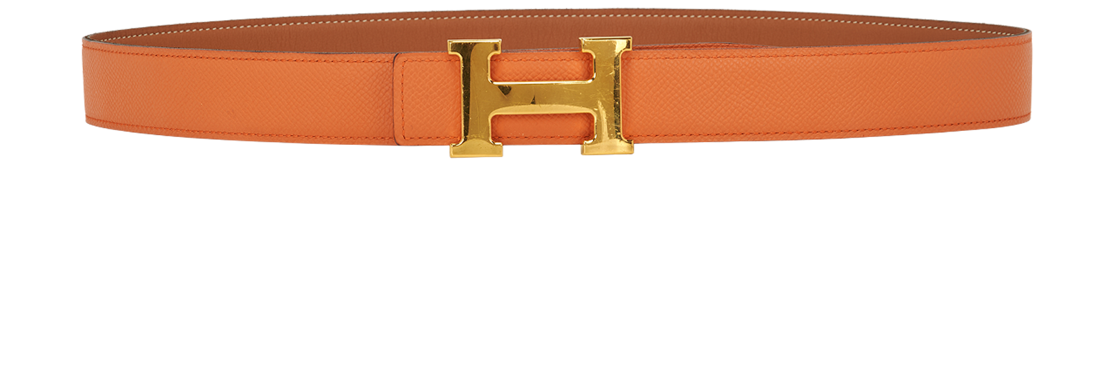 Hermes 32MM H Reversible Belt, &pound;295, Accessories, Brown/Orange, Leather, Other view