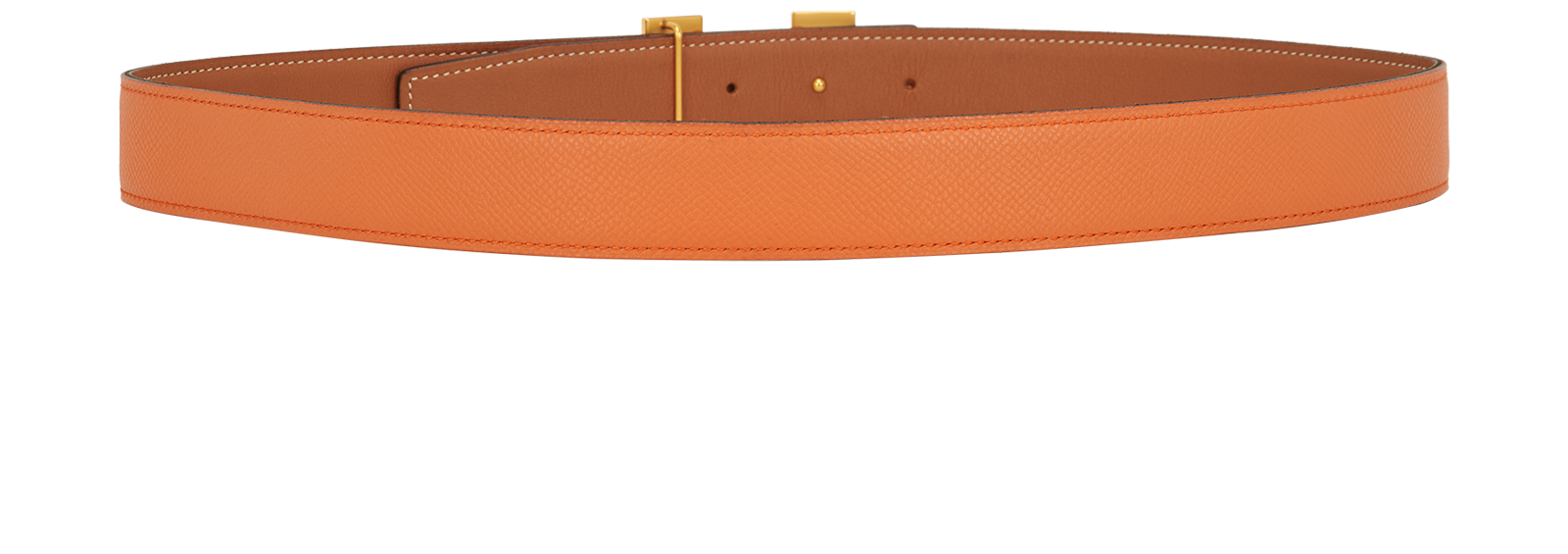 Hermes 32MM H Reversible Belt, &pound;295, Accessories, Brown/Orange, Leather, Other view