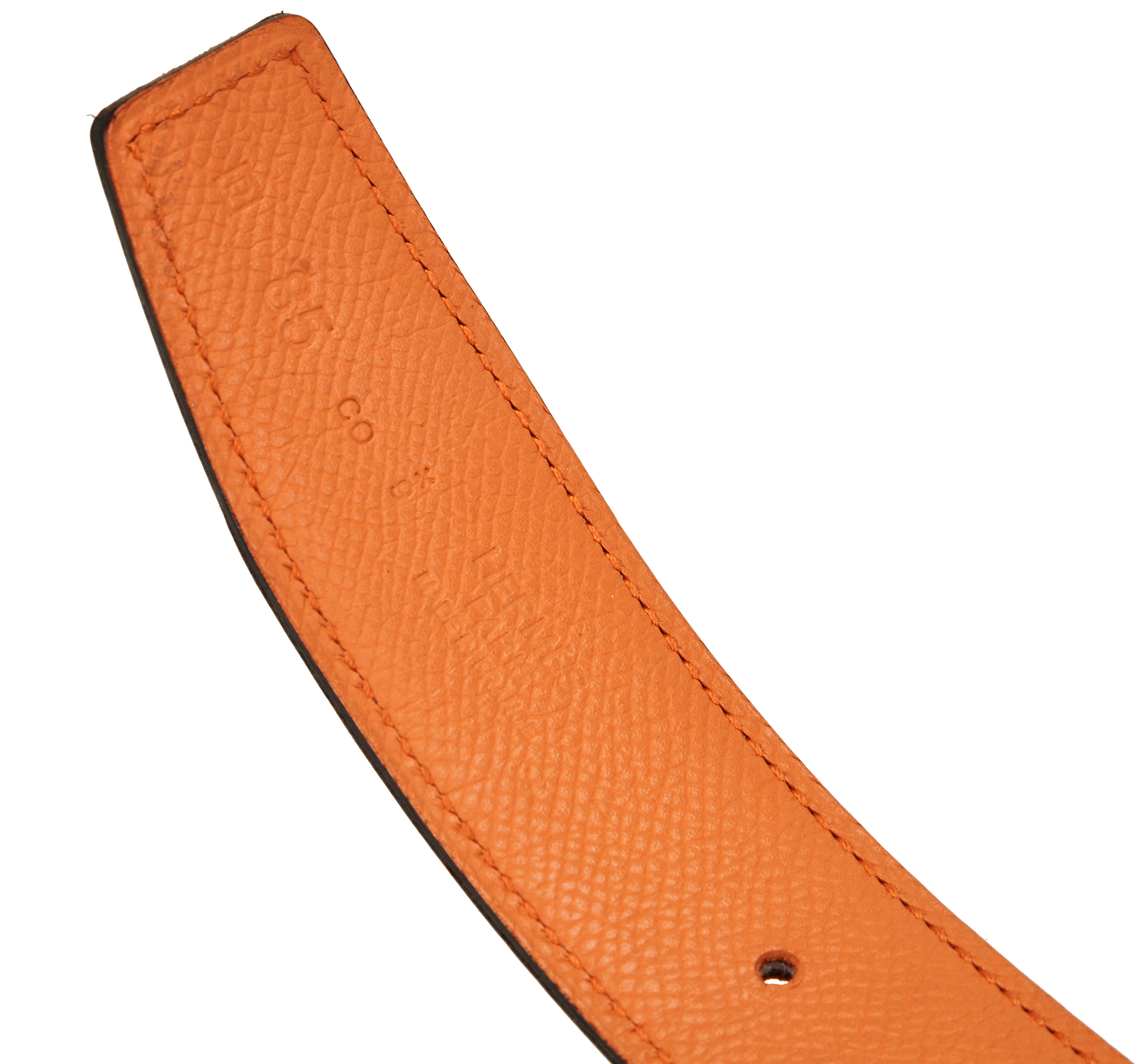 Hermes 32MM H Reversible Belt, &pound;295, Accessories, Brown/Orange, Leather, Other view
