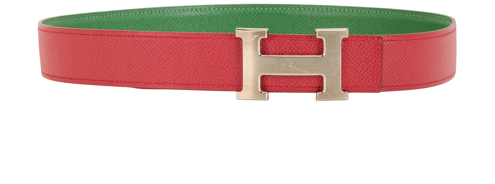 Hermes Reversible Belt, &pound;395, Accessories, Green/Red, Leather, Other view