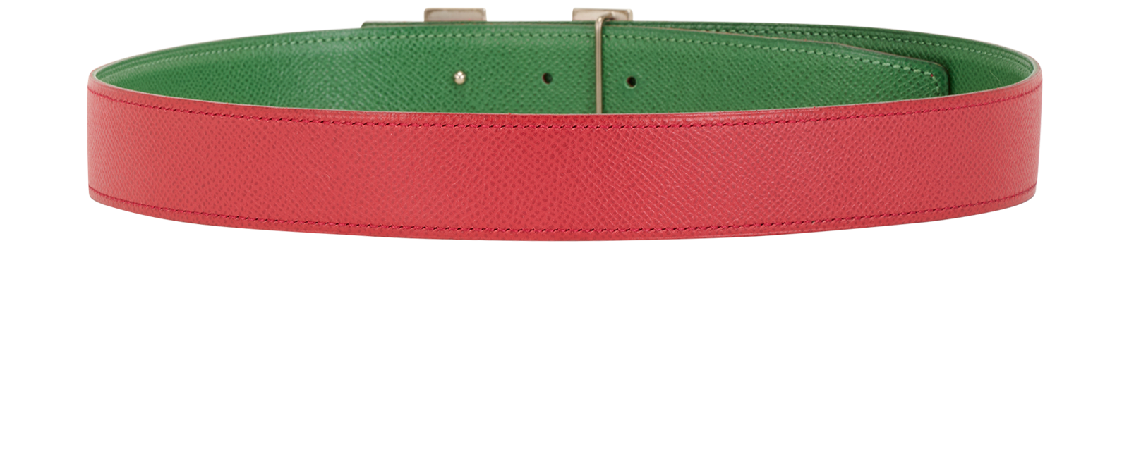 Hermes Reversible Belt, &pound;395, Accessories, Green/Red, Leather, Other view