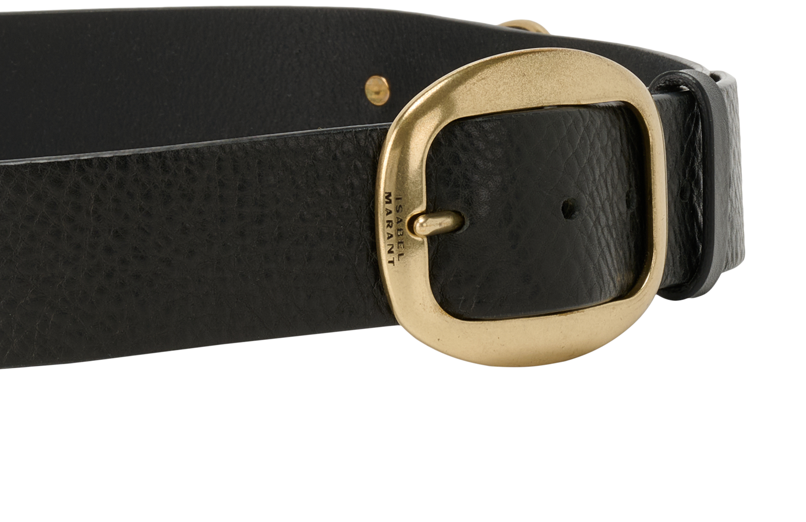 Isabel Marant Belt, &pound;80, Accessories, Black/Gold, Leather, Other view