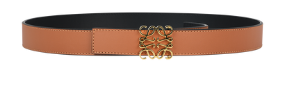 Loewe Anagram Reversible Belt, £250, Accessories, Black/Tan, Leather, Front view