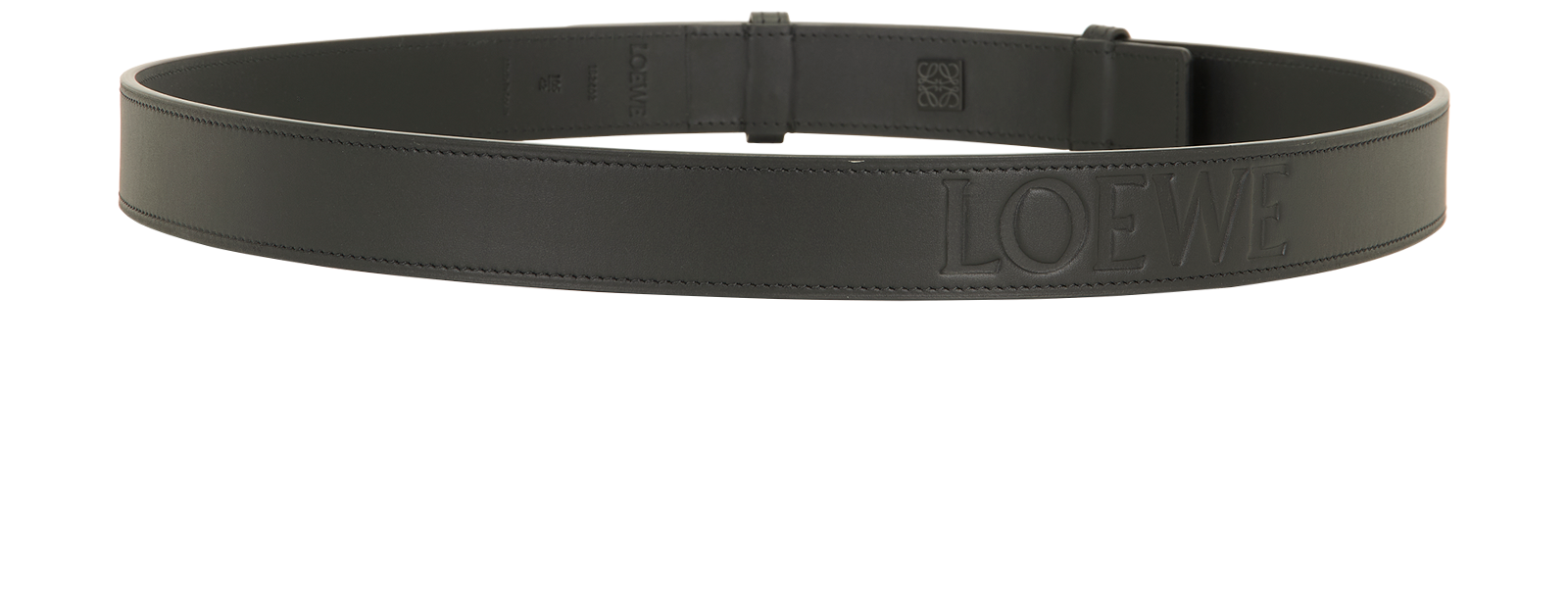 Loewe Utility Belt, &pound;220, Accessories, Black, Leather, Back view