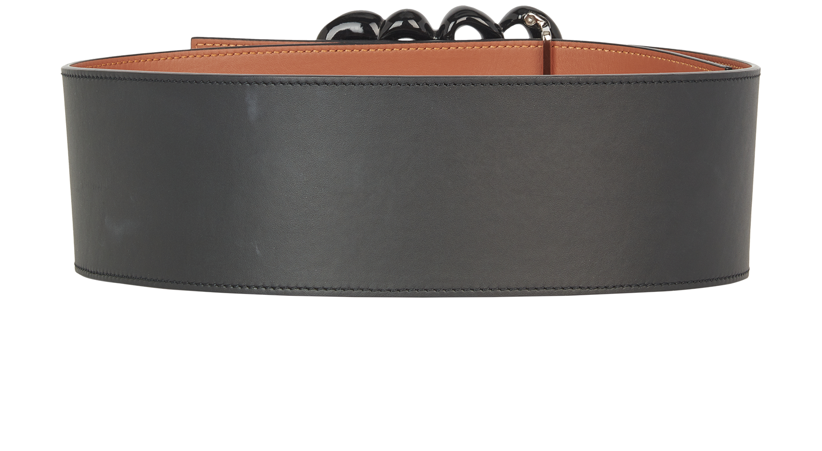 Loewe Anagram Waist Belt, &pound;250, Accessories, Black, Leather, Back view
