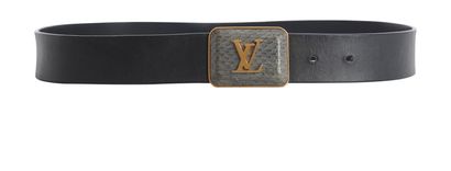 Vintage Louis Vuitton Plaque Belt, front view