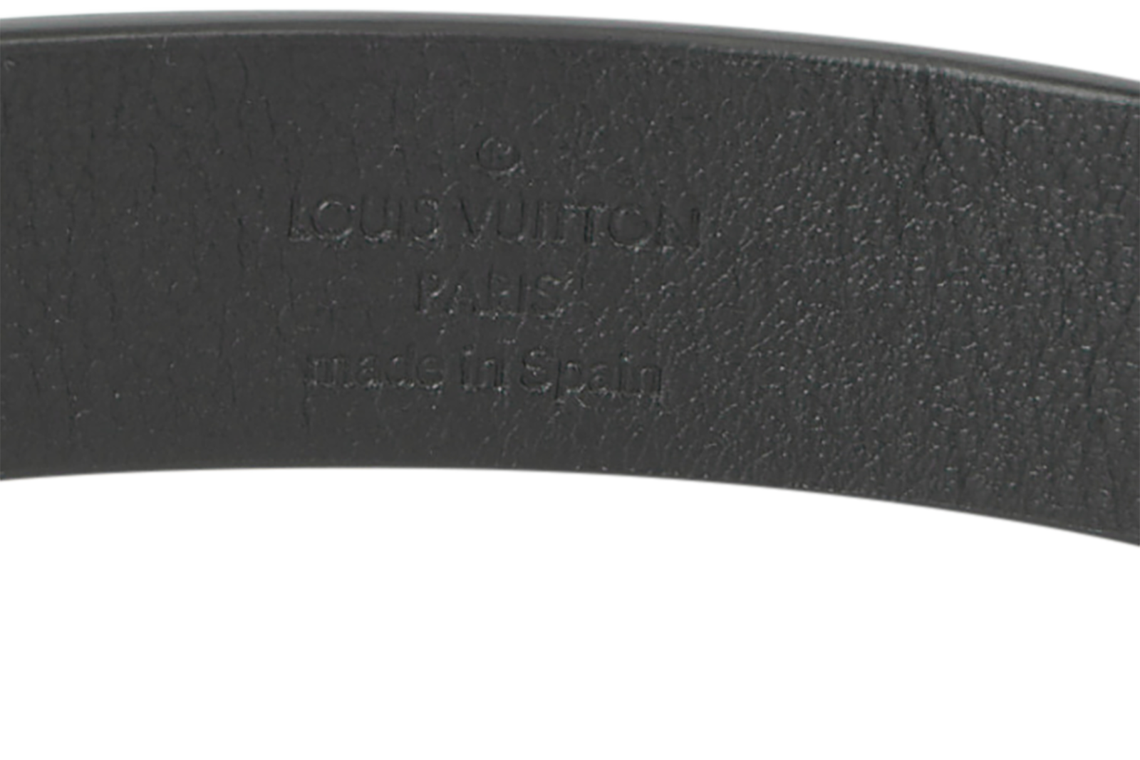 Louis Vuitton Thin Logo Belt, &pound;190, Accessories, Black, Leather, Other view