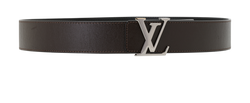 Louis Vuitton Initiales Reversible Belt, Lthr, Brwn/Blk, Sz 95/38,B/DB,2*