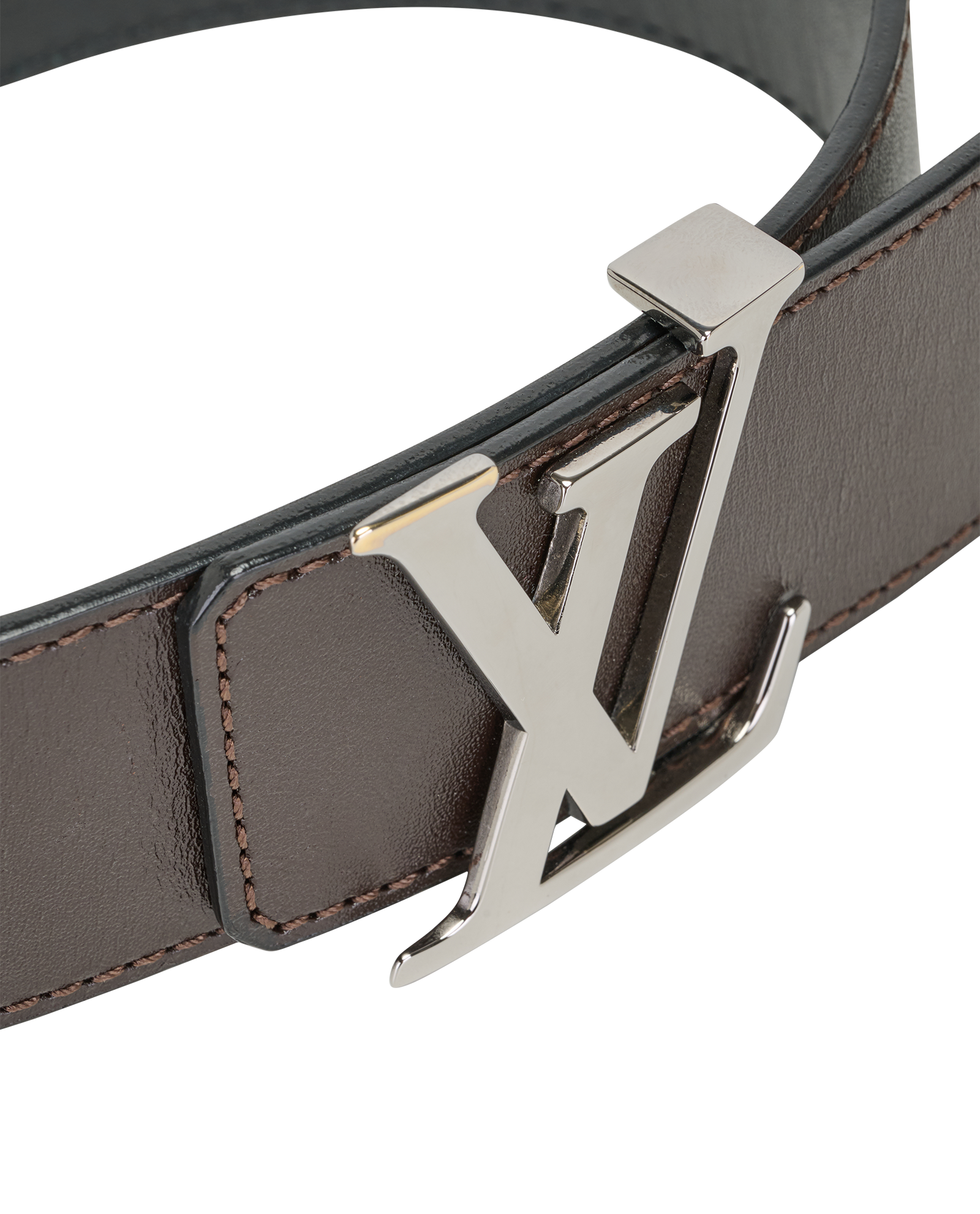 Louis Vuitton Initiales Reversible Belt, &pound;240, Accessories, Black/Brown, Leather, Other view