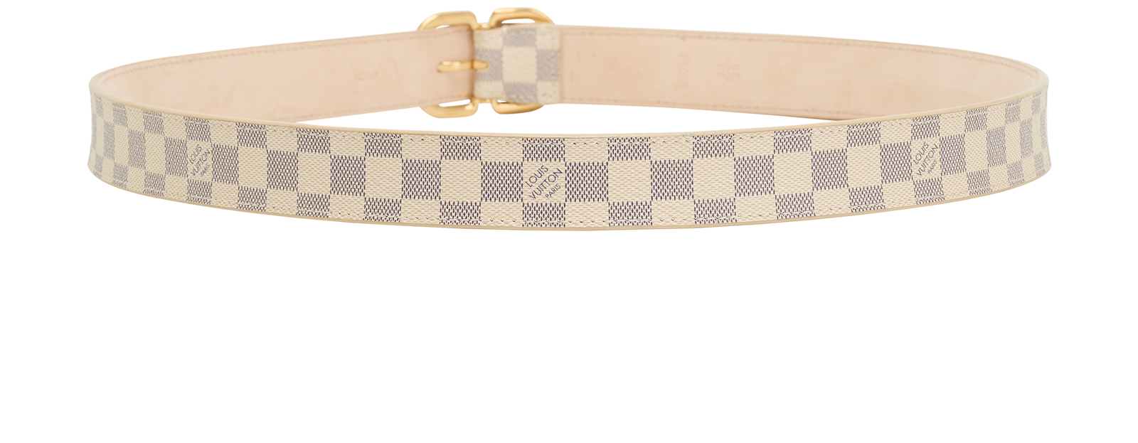 Louis Vuitton Ceinture Belt, &pound;225, Accessories, Cream, Canvas, Back view