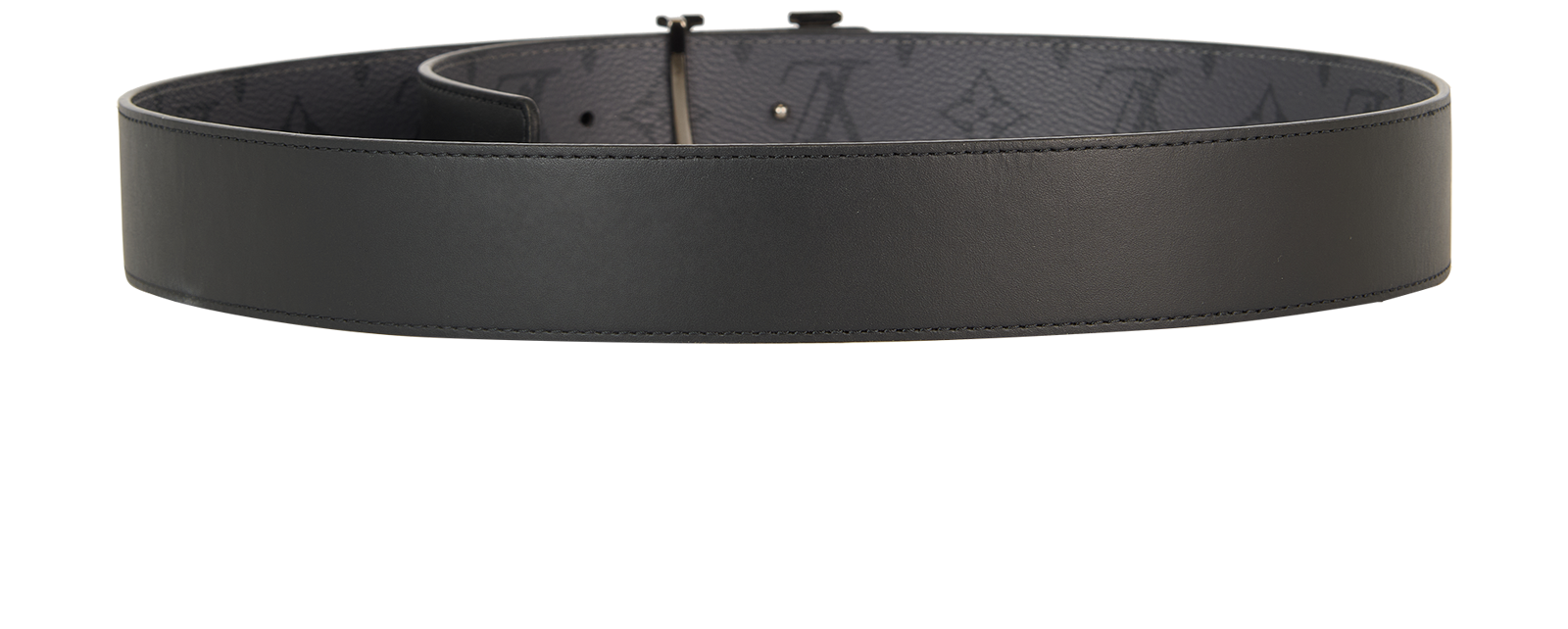 Louis Vuitton Reversible Belt, &pound;350, Accessories, Black/Grey, Canvas, Back view
