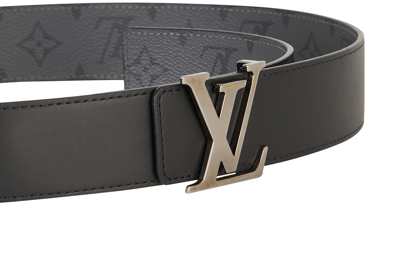 Louis Vuitton Reversible Belt, &pound;350, Accessories, Black/Grey, Canvas, Other view