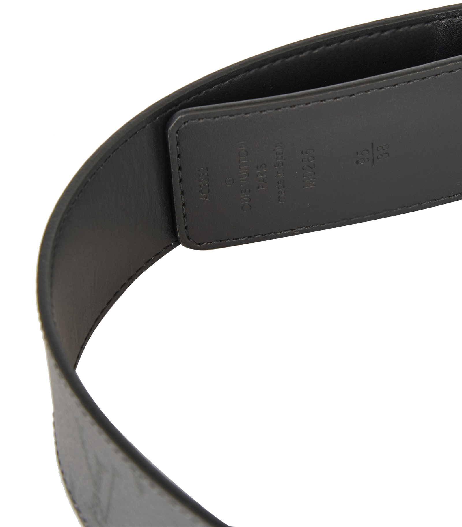 Louis Vuitton Reversible Belt, &pound;350, Accessories, Black/Grey, Canvas, Other view