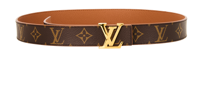 Louis Vuitton Initials Reversible Belt, &pound;250, Accessories, Brown/Tan, Canvas/Leather, Front view