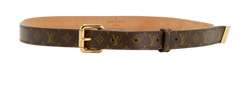 Louis Vuitton Square Buckle Thin Belt, Canvas, Mono, 75cm, B, 2*