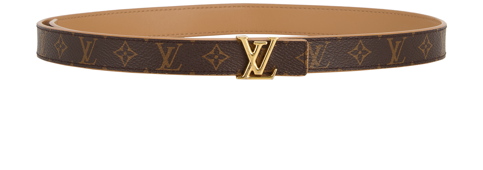 brown and gold louis vuitton belt