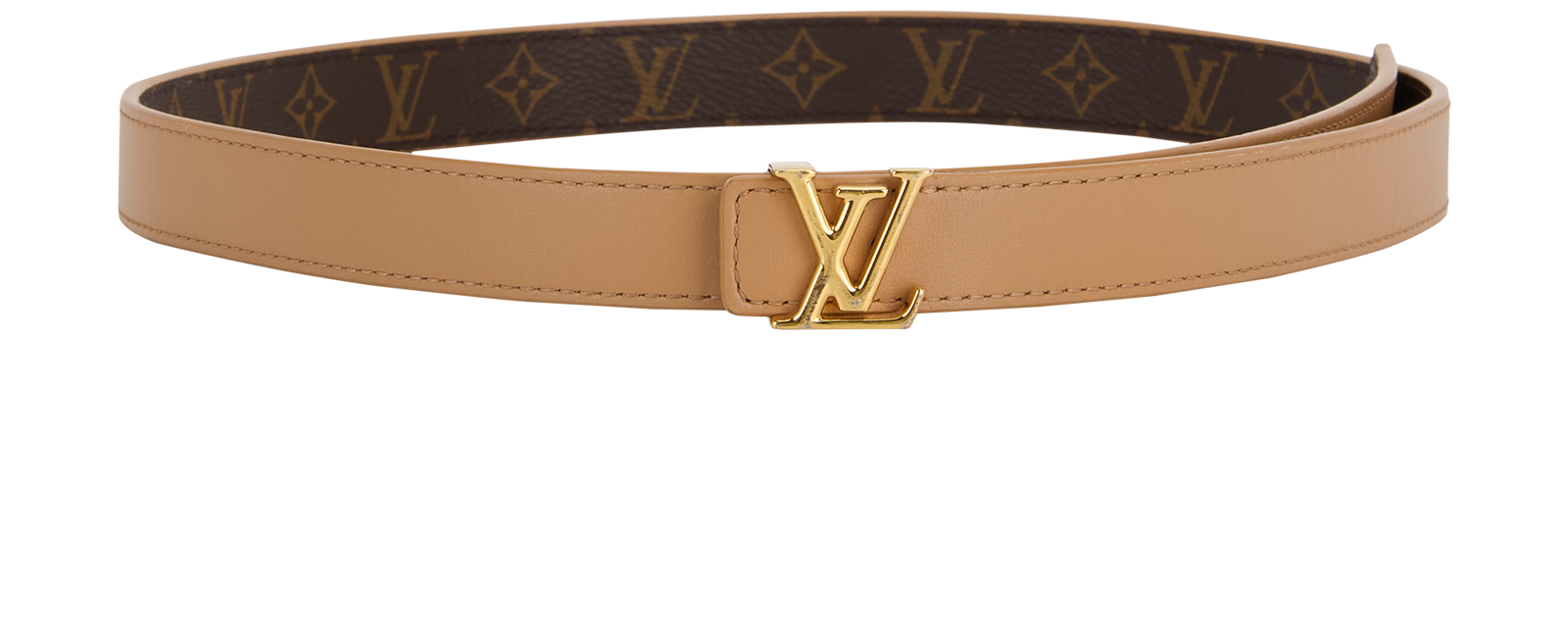 Louis Vuitton Initiales Reversible Belt, &pound;180, Accessories, Beige/Brown, Canvas, Other view