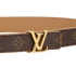 Louis Vuitton Initiales Reversible Belt, &pound;180, Accessories, Beige/Brown, Canvas, Other view