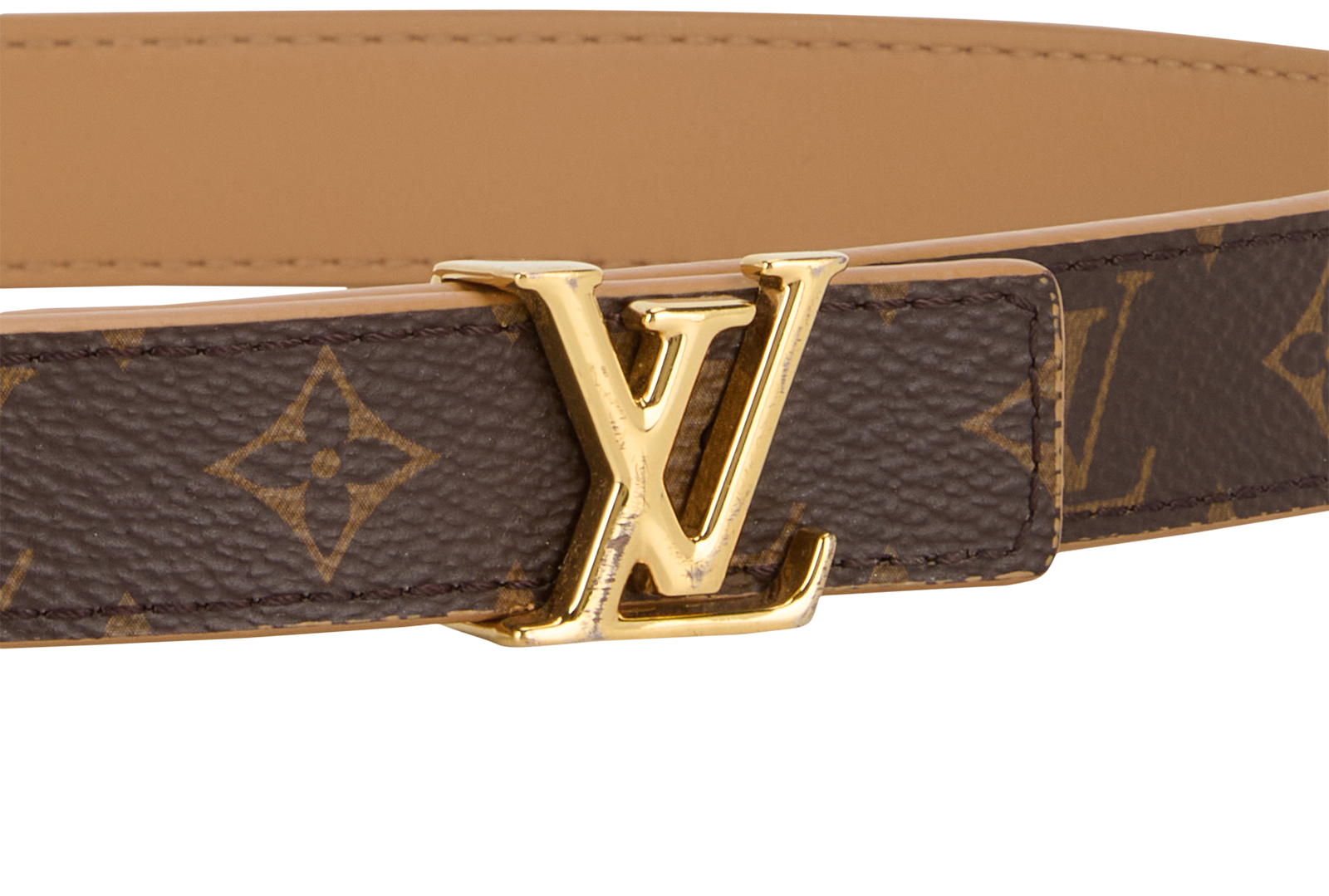 Louis Vuitton Initiales Reversible Belt, &pound;180, Accessories, Beige/Brown, Canvas, Other view