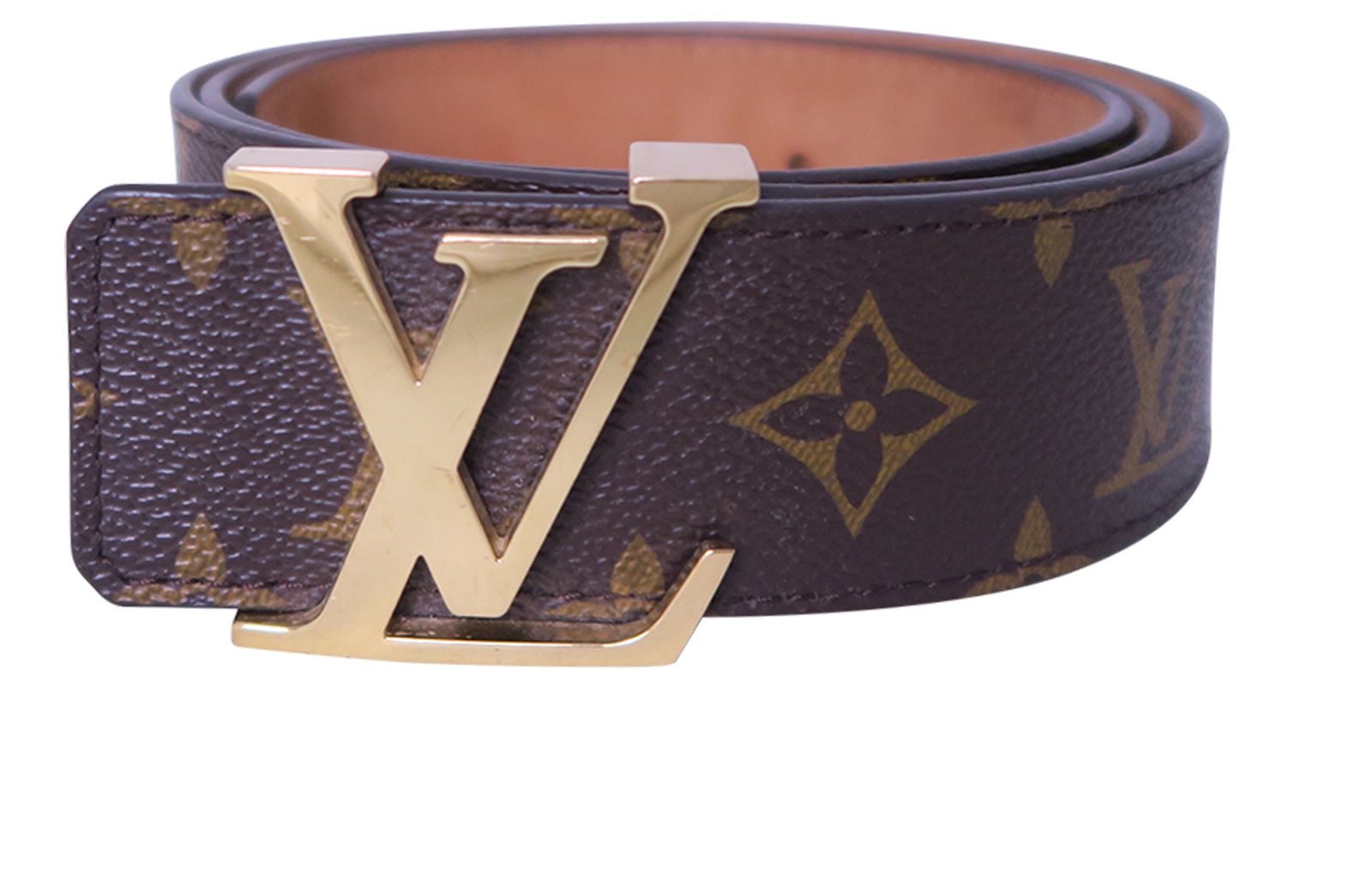 Louis Vuitton LV Monogram Coated Canvas Belt - Brown Belts