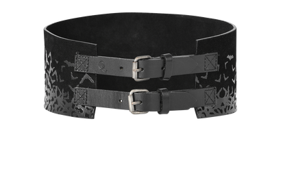 Alexander McQueen Bat Print Waist Belt, front view