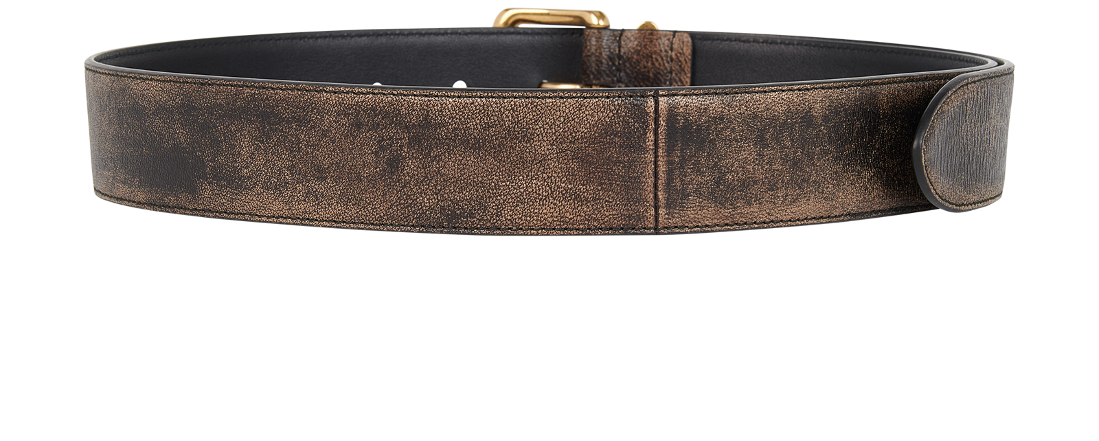 Miu Miu Vintage Effect Belt, &pound;250, Accessories, Brown, Leather, Back view
