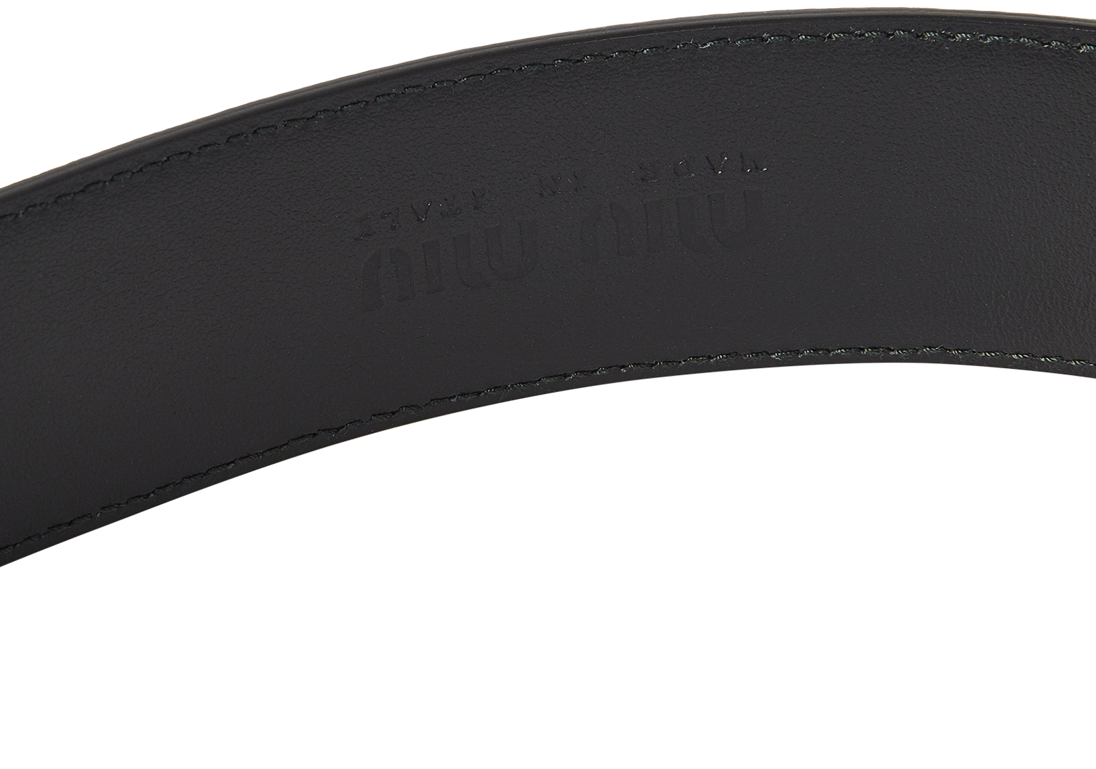 Miu Miu Vintage Effect Belt, &pound;250, Accessories, Brown, Leather, Other view