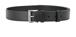 Prada Rectangular Buckle Belt, Leather, Black, 80 CM, DB, 3*