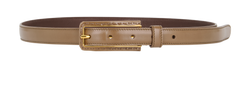 Prada Rectangular Buckle Belt, Leather, Brown, MII, 80 CM, 3*