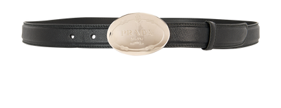 Prada Logo Buckle Belt, front view