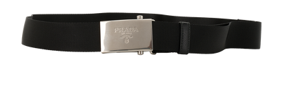 Prada Buckle, &pound;150, Accessories, Black/Silver, Fabric, Front view