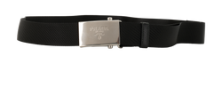 Prada Buckle, Fabric, Black/Silver, DB, 3*