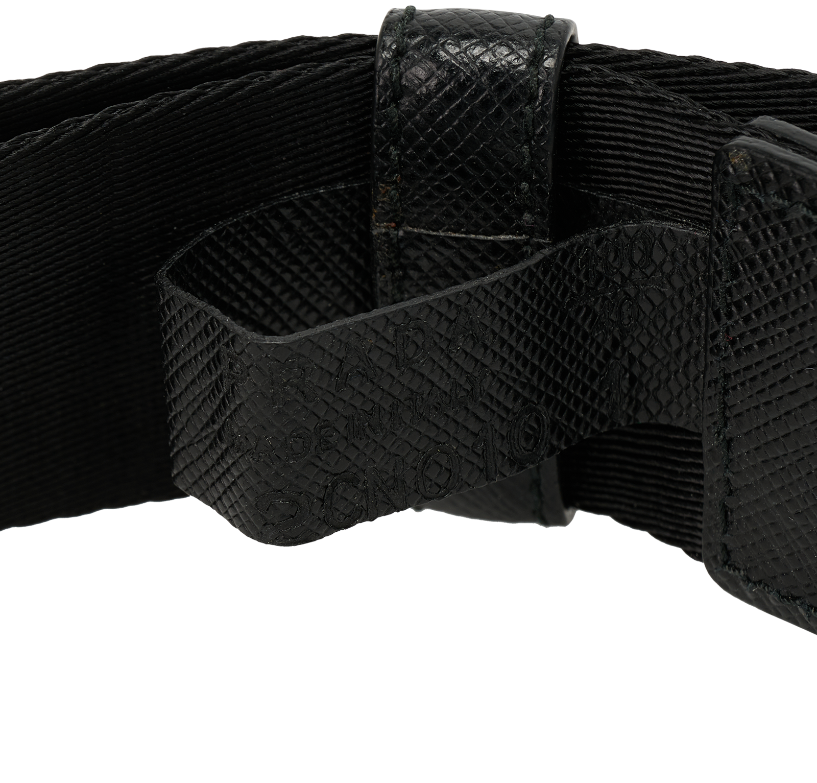 Prada Buckle, &pound;150, Accessories, Black/Silver, Fabric, Other view