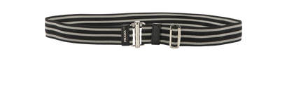 Prada logo strap belt, front view