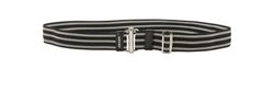 Prada logo strap belt,Nylon, Black/Gray, B/DB, 3*