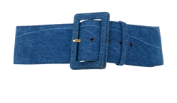 Prada Wide Belt, Denim, Blue, 90cm, MII, 2*
