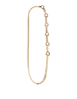 Salvatore Ferragamo Adjustable Chain Belt, Metal, Gold, MII 2*