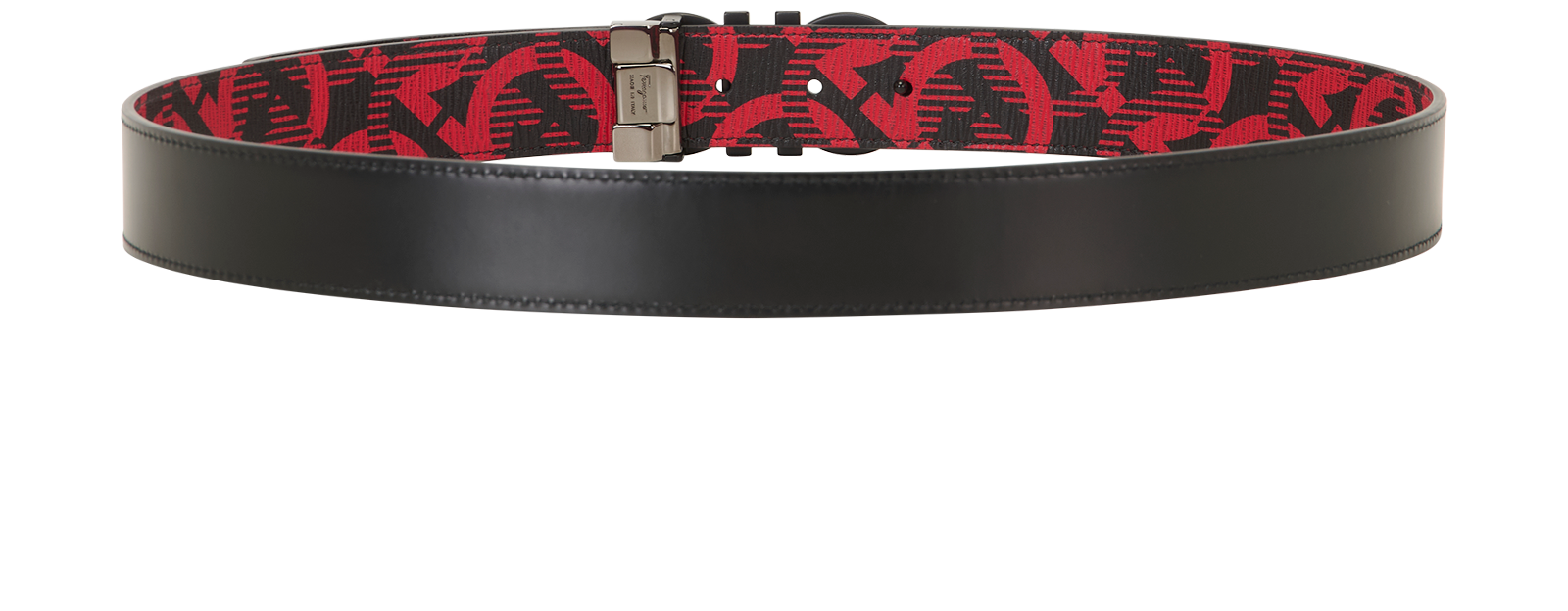 Salvatore Ferragamo Reversible Adjustable Gancini Belt, &pound;110, Accessories, Black/Red, Leather, Other view